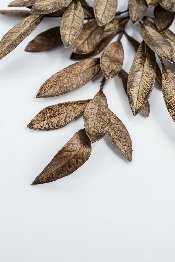 Copper & Gold Bay Leaf Spray - 24" - Greenery MarketXAS474-CP/GO