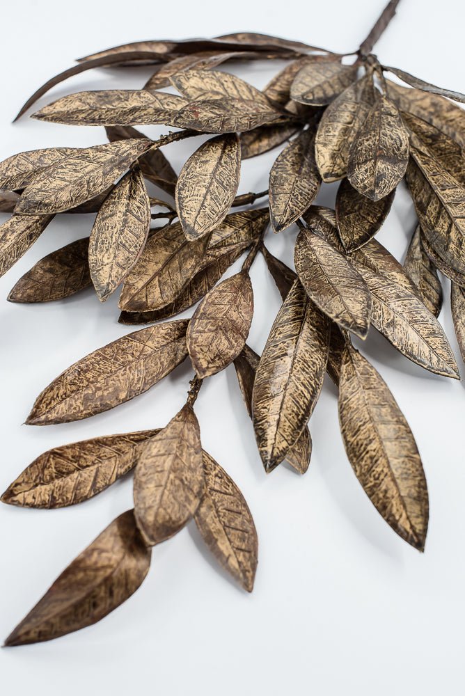 Copper & Gold Bay Leaf Spray - 24" - Greenery MarketXAS474-CP/GO