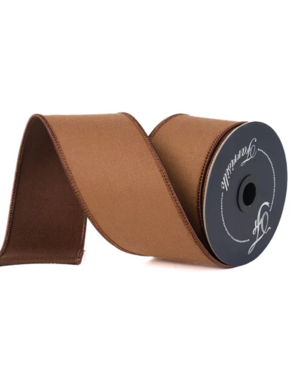 Copper Linen Tones Farrisilk Wired Ribbon - 2.5" - Greenery MarketSR120-42