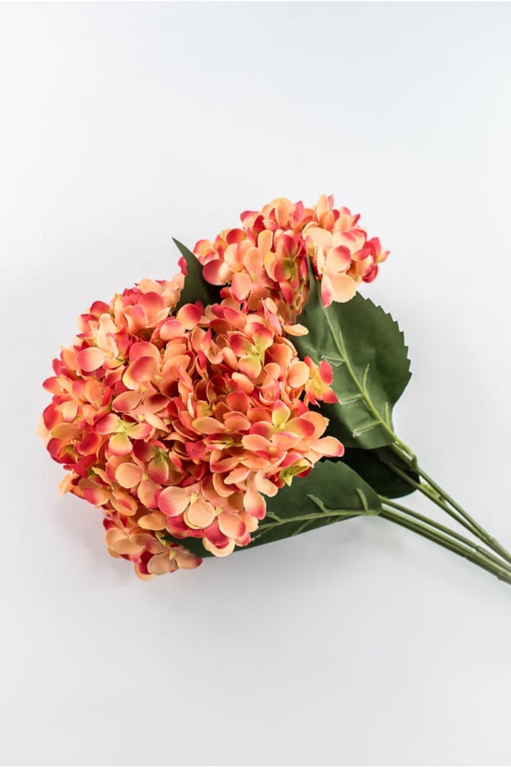 Coral Hydrangea Bush - 19" - Greenery MarketArtificial Flowers35160CO