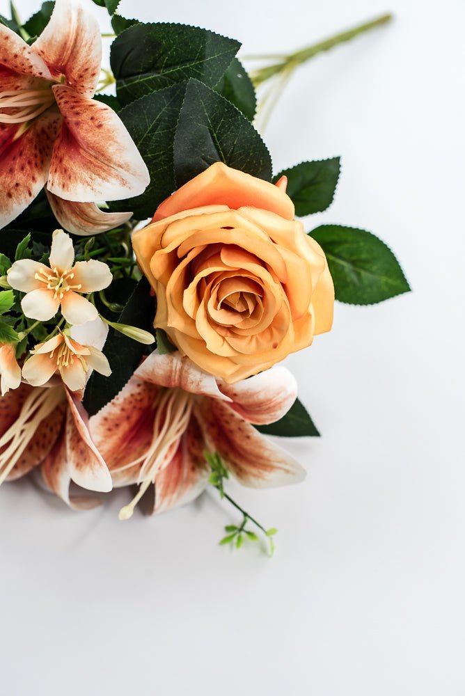 tiger lily and calla lily bouquets Coral Tiger Lily And Rose Flower Bush