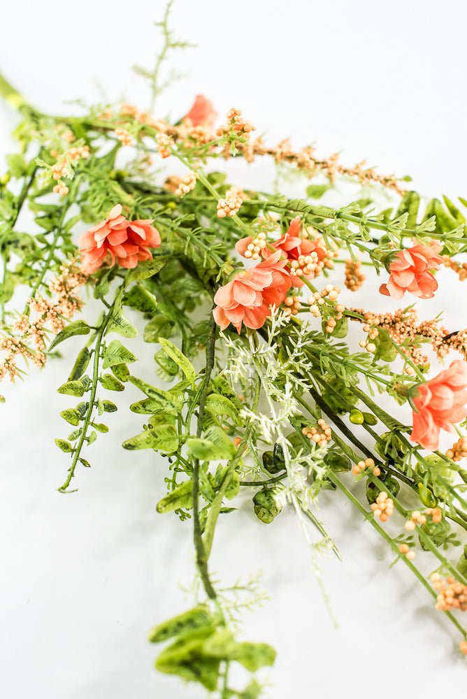 Coral Wild Flower Filler Spray - 28" - Greenery Market63737CO