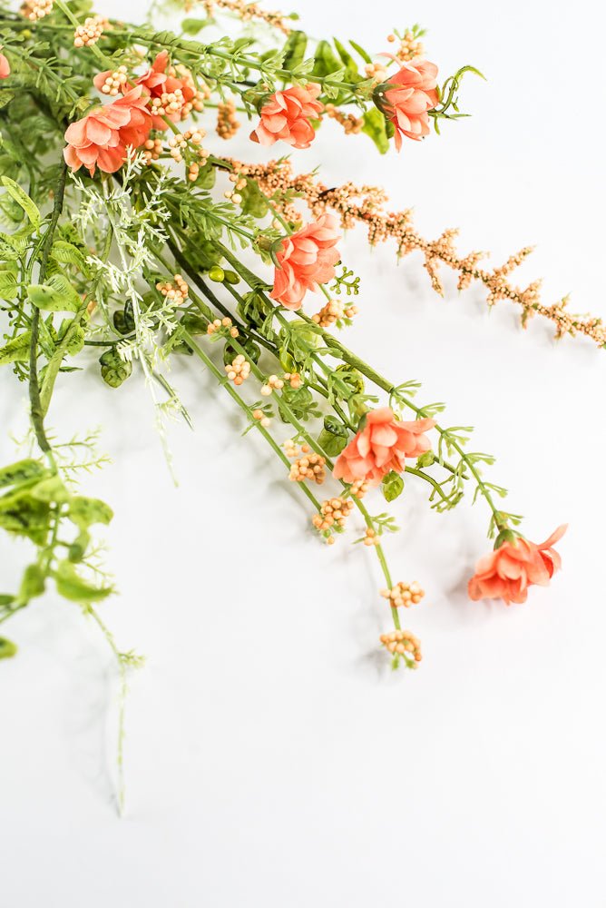 Coral Wild Flower Filler Spray - 28" - Greenery Market63737CO