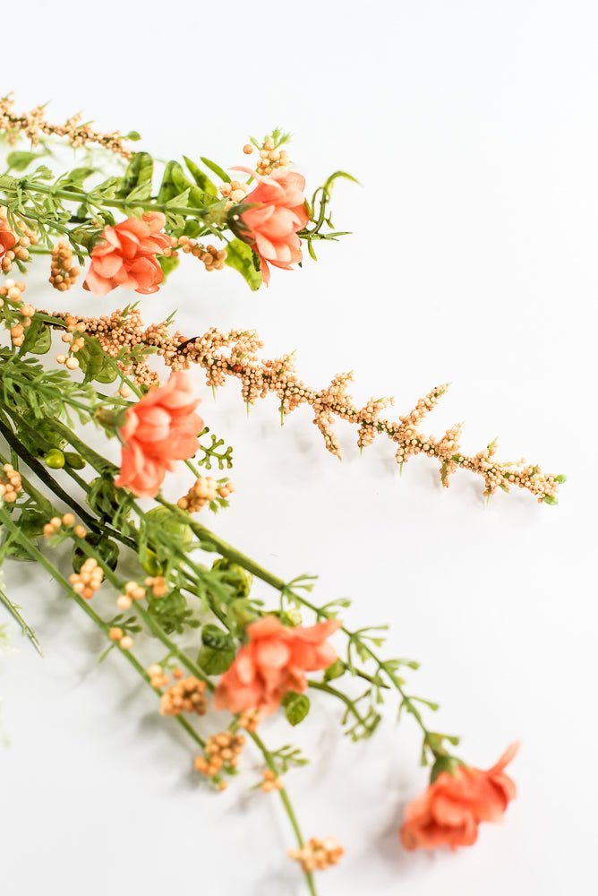 Coral Wild Flower Filler Spray - 28" - Greenery Market63737CO