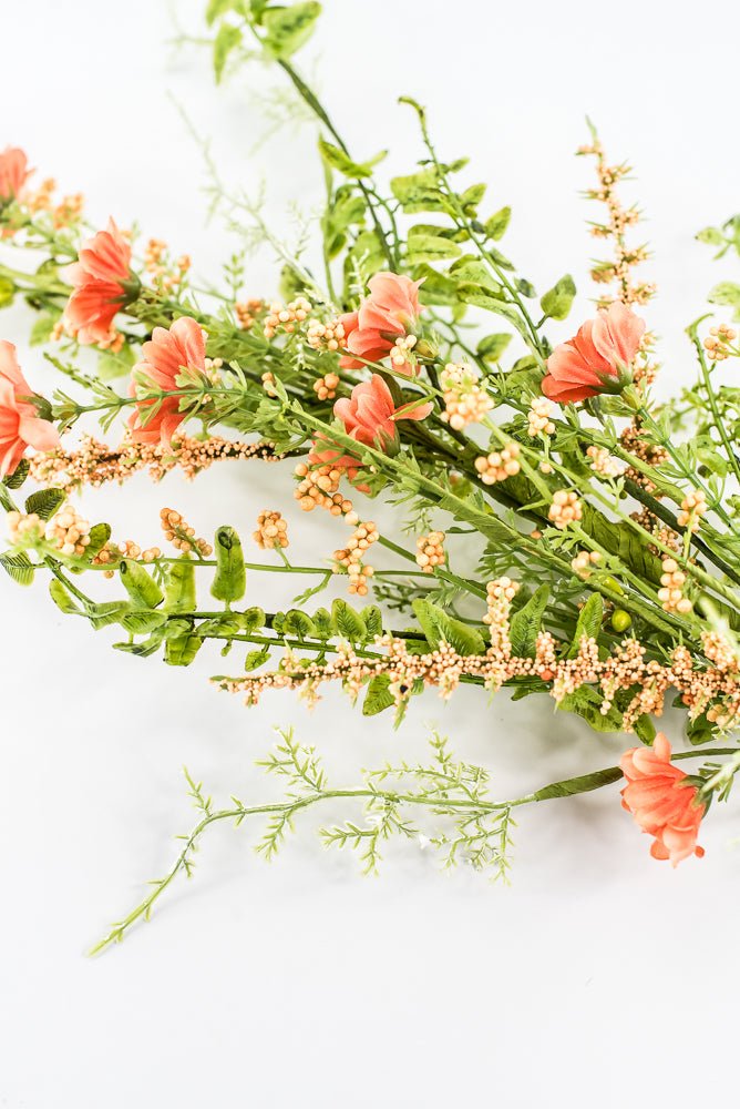 Coral Wild Flower Filler Spray - 28" - Greenery Market63737CO