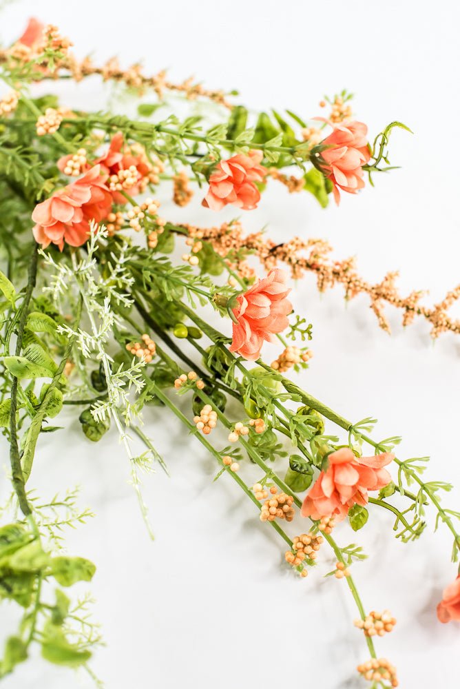 Coral Wild Flower Filler Spray - 28" - Greenery Market63737CO