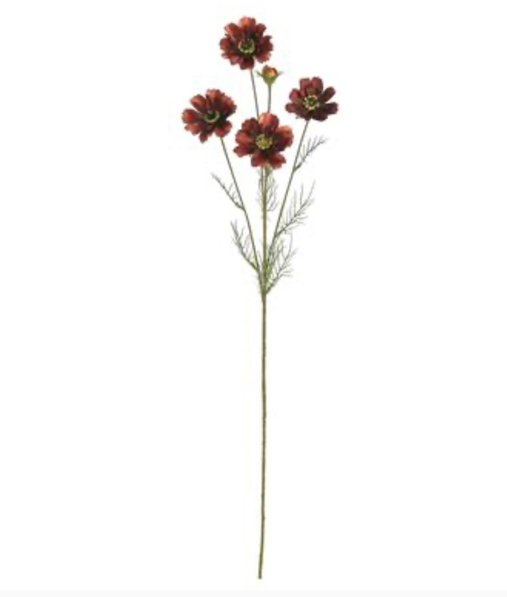 Cosmos spray - burgundy - Greenery Marketartificial flowers5357 - BUR