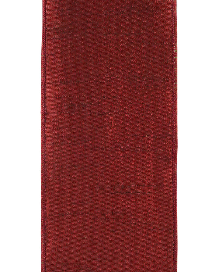 Cranberry holiday plaid wired ribbon 4” - Greenery MarketWired ribbon94284W - 908 - 10D