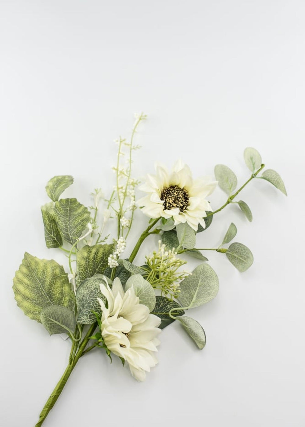 Cream Artificial, Sunflower pick - Greenery Marketartificial flowers62211