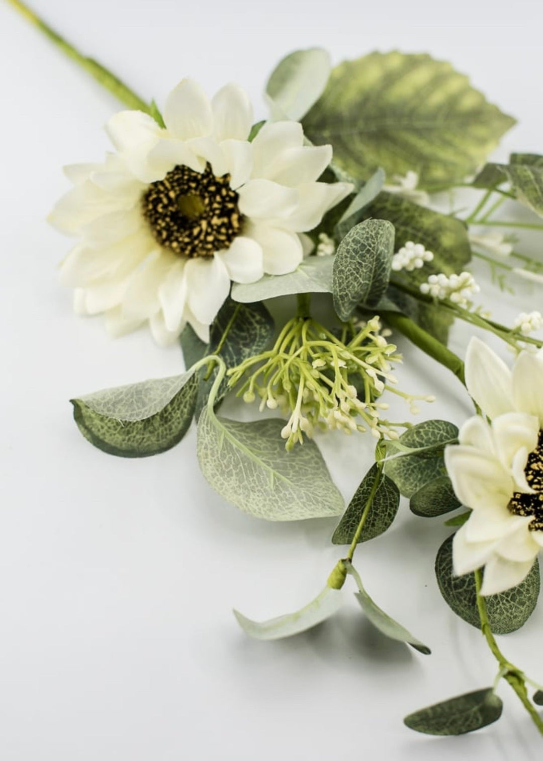 Cream Artificial, Sunflower pick - Greenery Marketartificial flowers62211