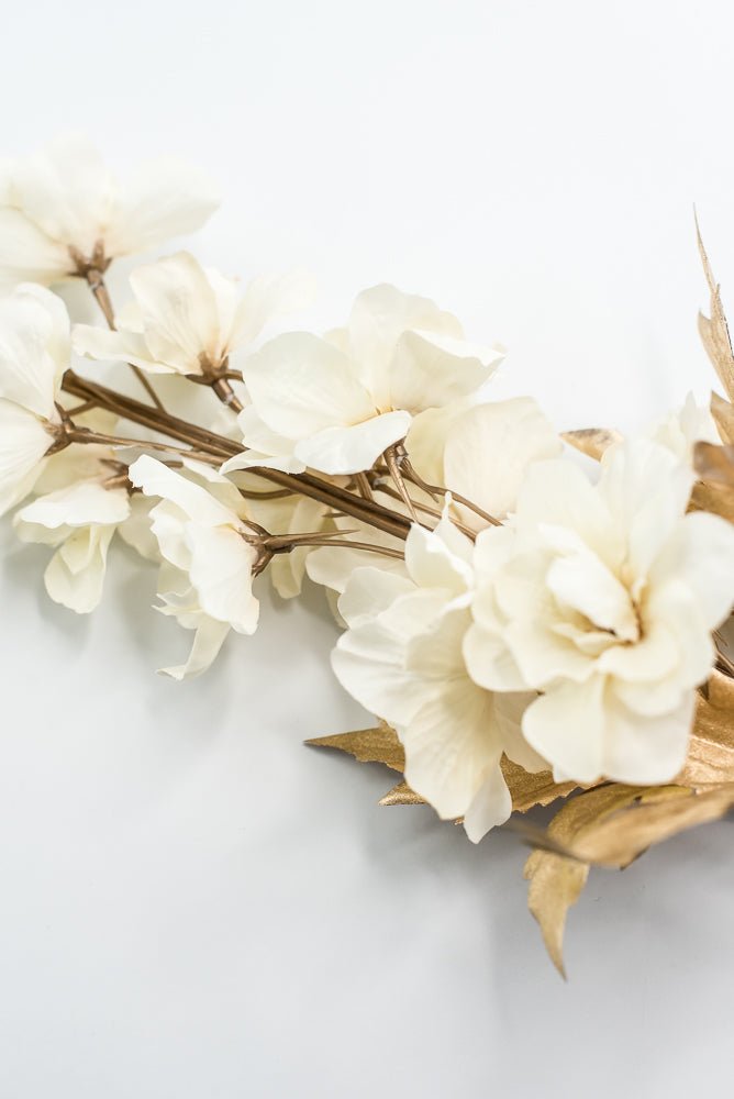 Cream Delphiniums Artificial Flower Stem - Greenery MarketArtificial Flora85318 - Beige