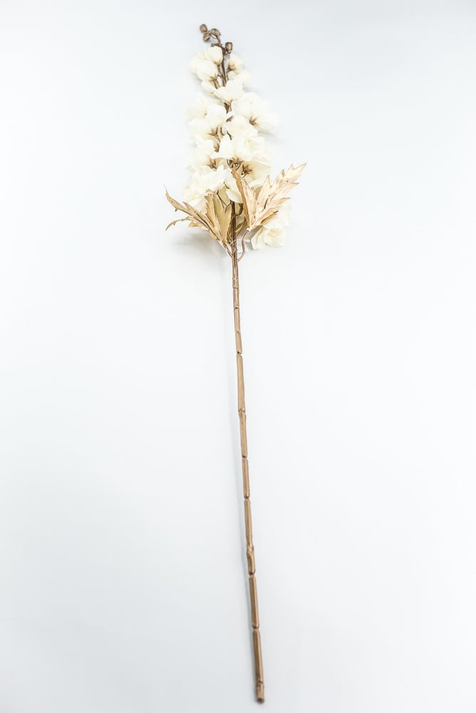 Cream Delphiniums Artificial Flower Stem - Greenery MarketArtificial Flora85318 - Beige