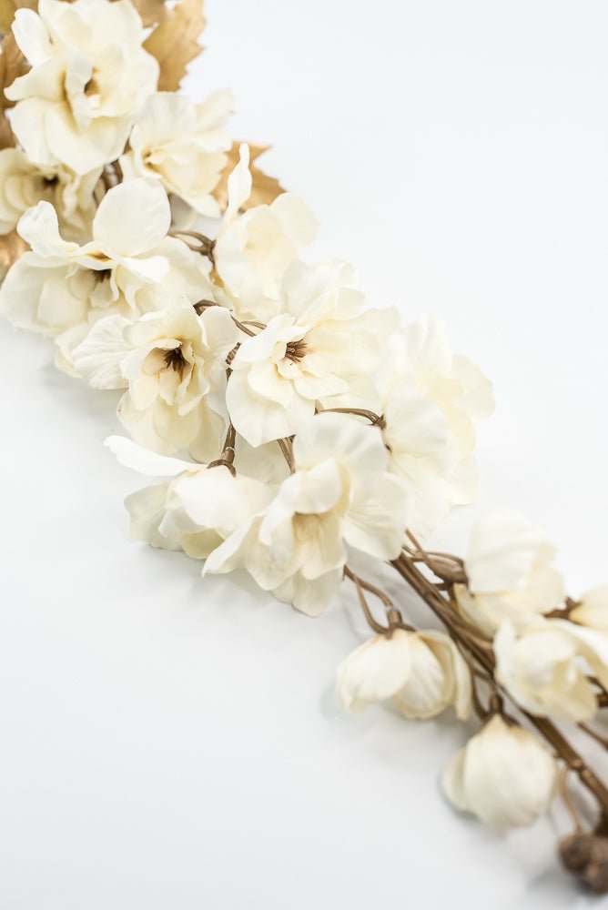 Cream Delphiniums Artificial Flower Stem - Greenery MarketArtificial Flora85318 - Beige