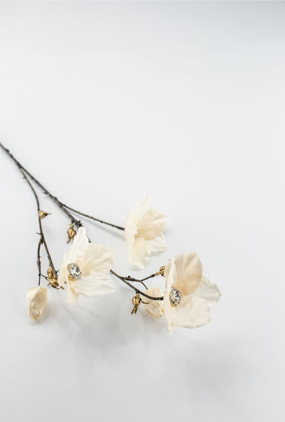 Cream Diamond Velvet Helleborus - 31" - Greenery MarketXFS796-CR