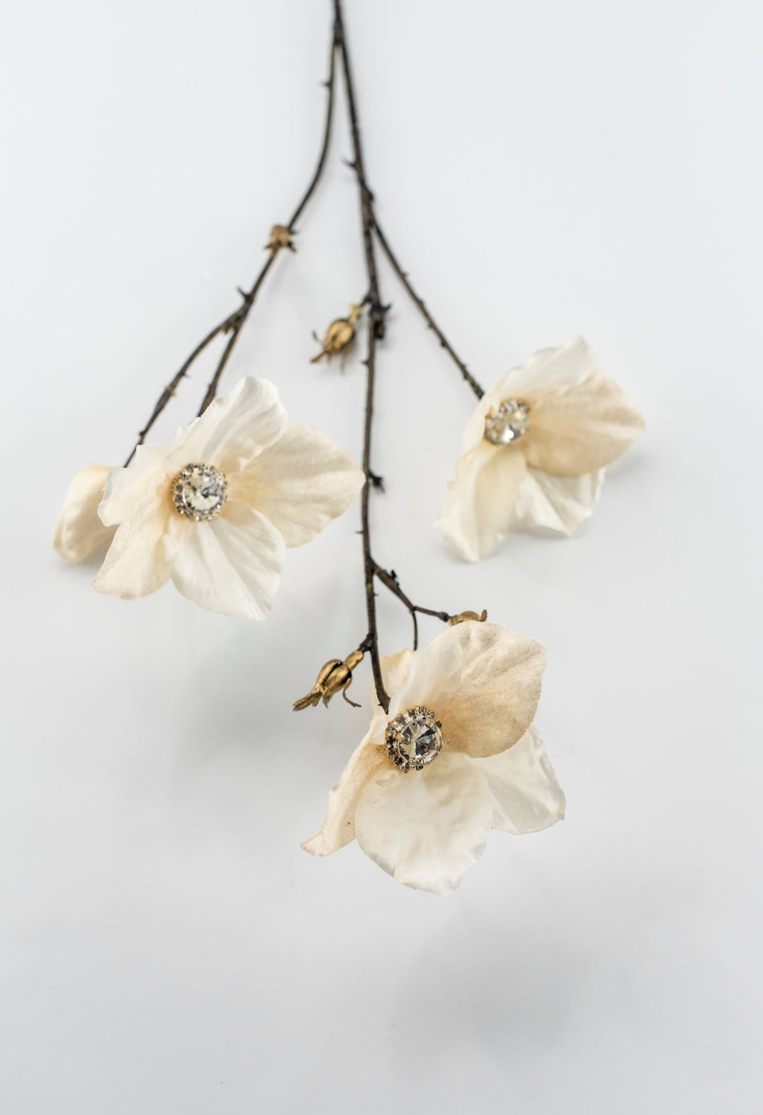 Cream Diamond Velvet Helleborus - 31" - Greenery MarketXFS796-CR