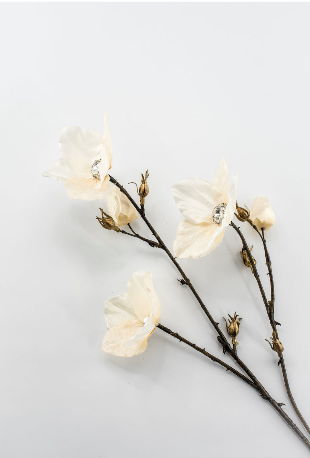 Cream Diamond Velvet Helleborus - 31" - Greenery MarketXFS796-CR