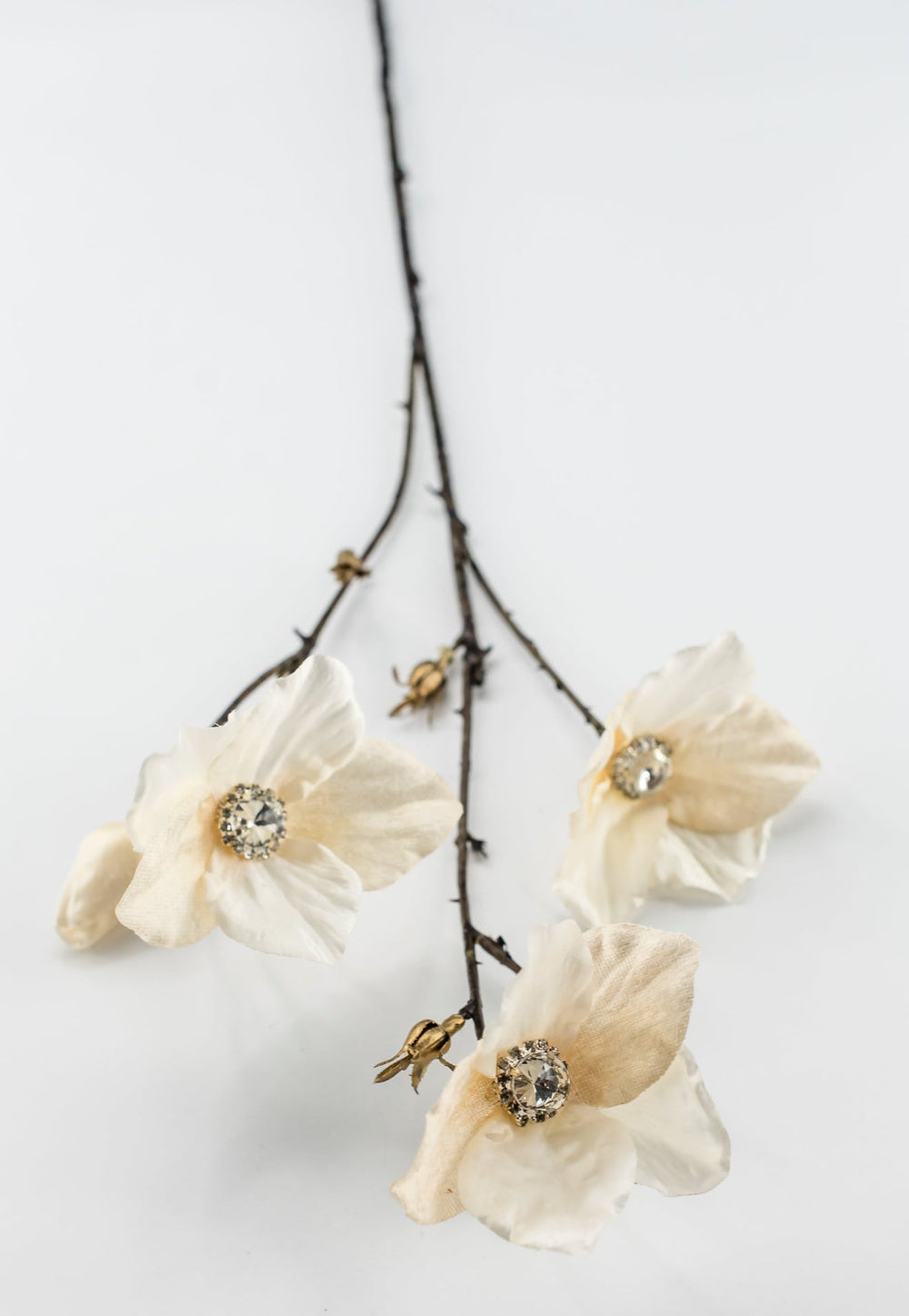 Cream Diamond Velvet Helleborus - 31" - Greenery MarketXFS796-CR