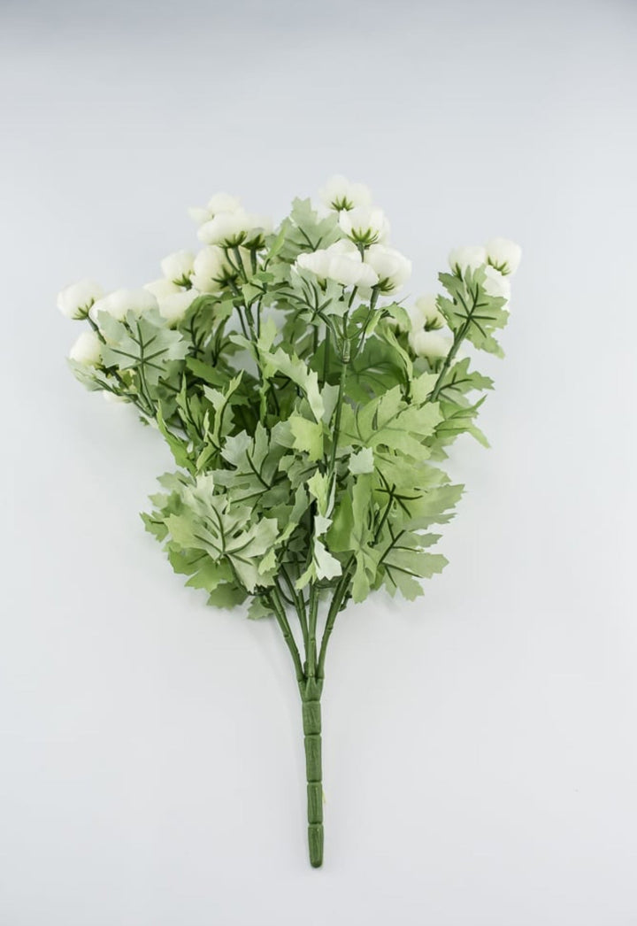 Cream mini ranunculus bush - Greenery Market63514CM