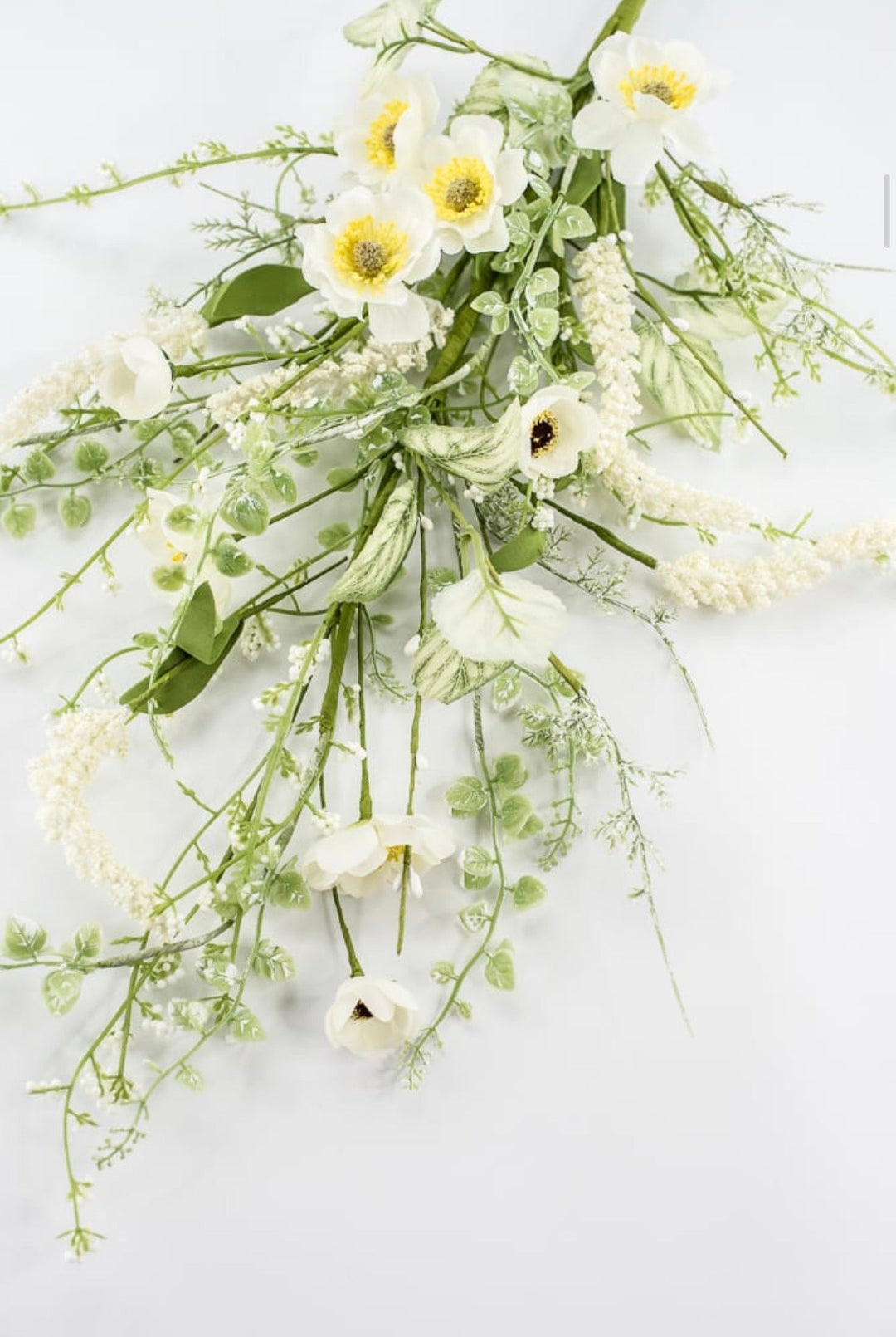 Cream Mixed Meadow Flowers Spray - 30.5" - Greenery Market40435-CR