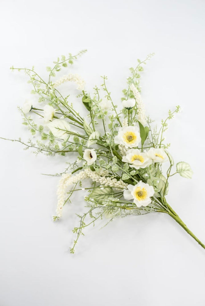 Cream Mixed Meadow Flowers Spray - 30.5" - Greenery Market40435-CR