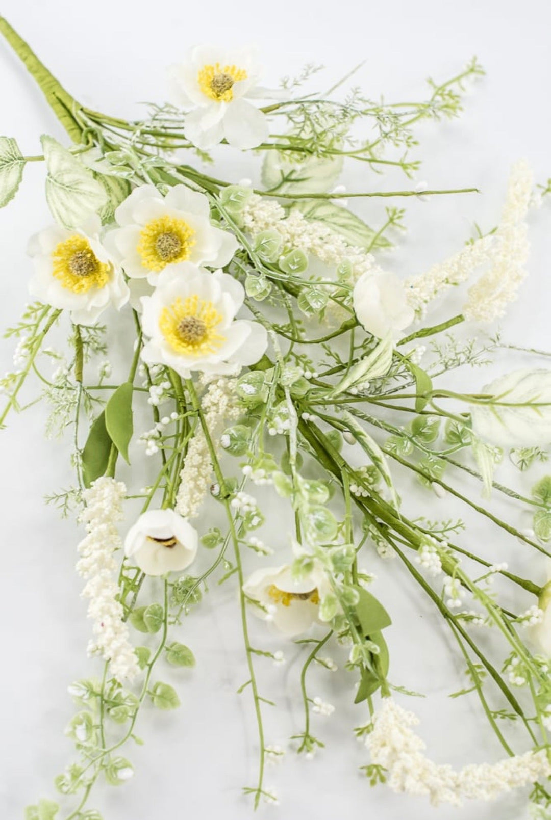 Cream Mixed Meadow Flowers Spray - 30.5" - Greenery Market40435-CR