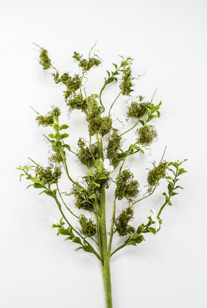 Cream Moss Flower Spray - 28" - Greenery Market63952CM