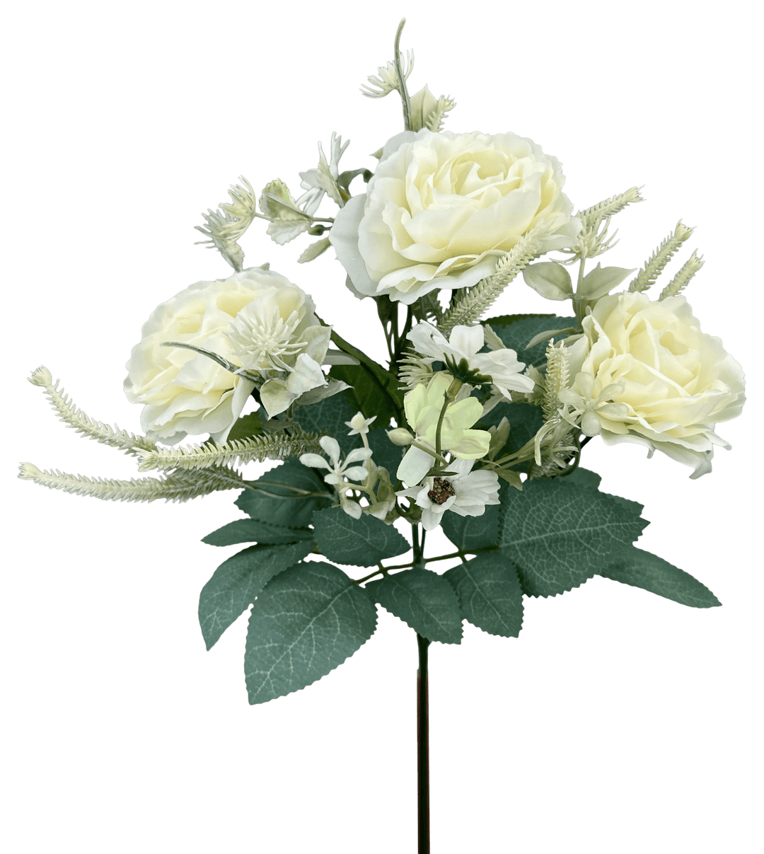 Cream Rose Bush - 15" - Greenery MarketArtificial Flowers35163CM