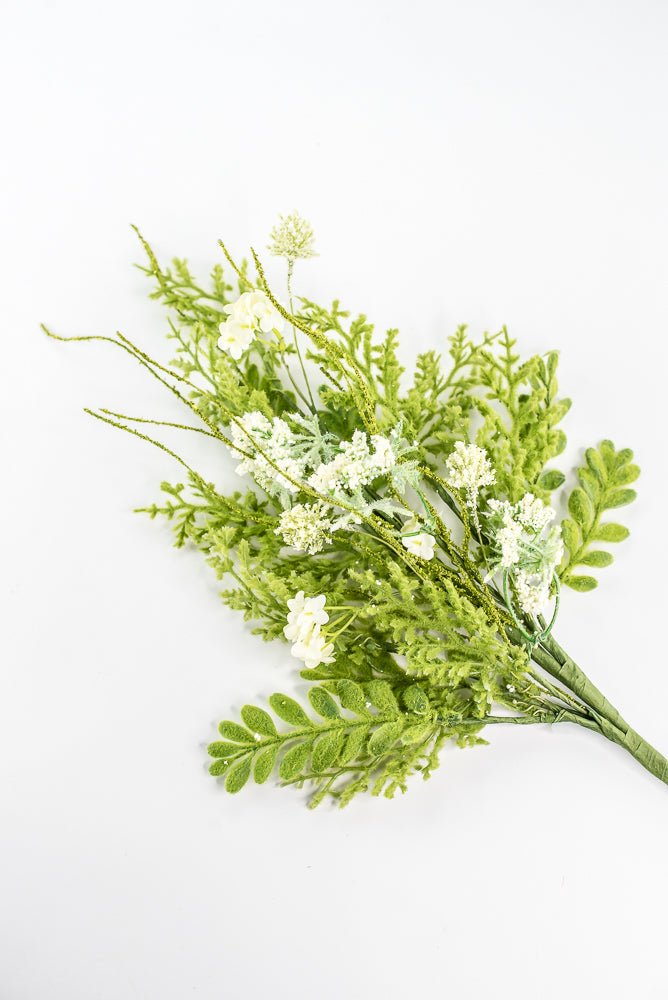 Cream Sedum Filler And Moss Greenery Spray - 24" - Greenery Market63767CM