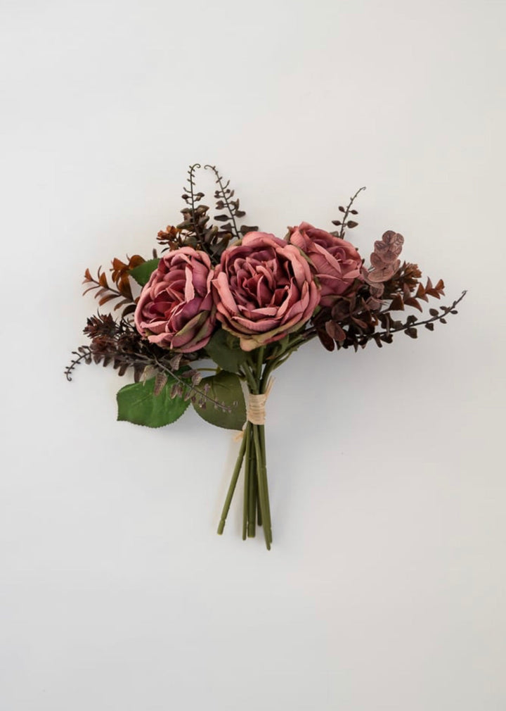 Creamy Mauve Mixed Peony and eucalyptus bundle - Greenery MarketArtificial Flora26319