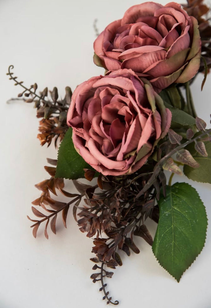 Creamy Mauve Mixed Peony and eucalyptus bundle - Greenery MarketArtificial Flora26319