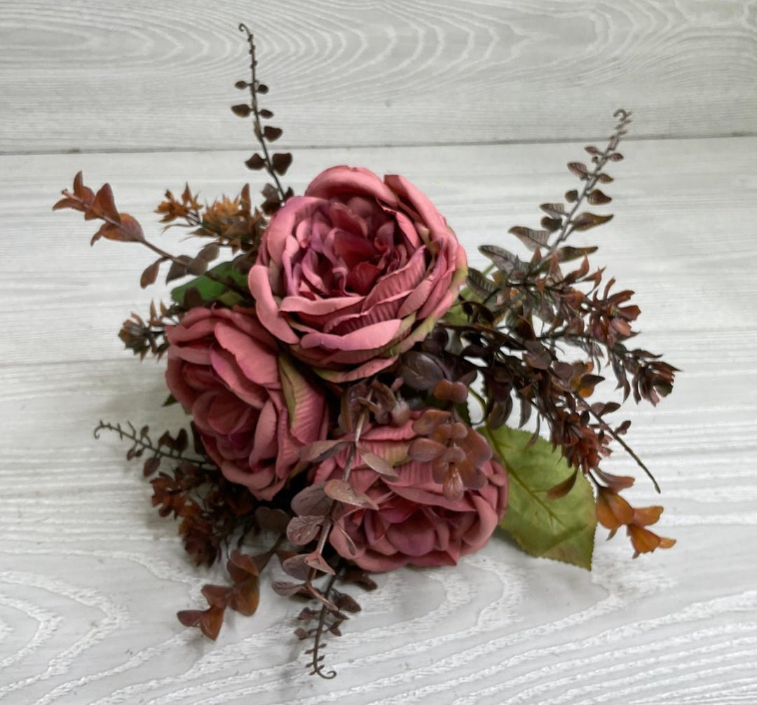 Creamy Mauve Mixed Peony and eucalyptus bundle - Greenery MarketArtificial Flora26319