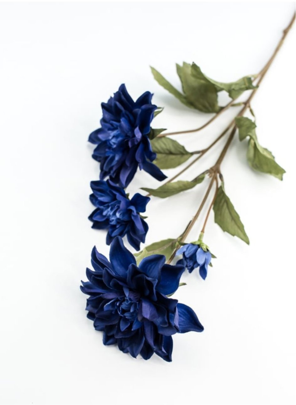 Dahlia spray - navy blue - Greenery Marketartificial flowersL701 - NV