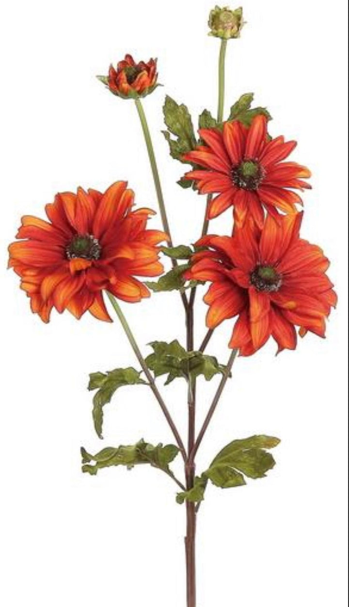 Daisy mum spray - Rust - Greenery Marketartificial flowers3577 - rt