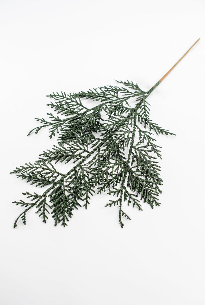 Dark Green Glitter Cedar Spray - Greenery Market86484DKGN