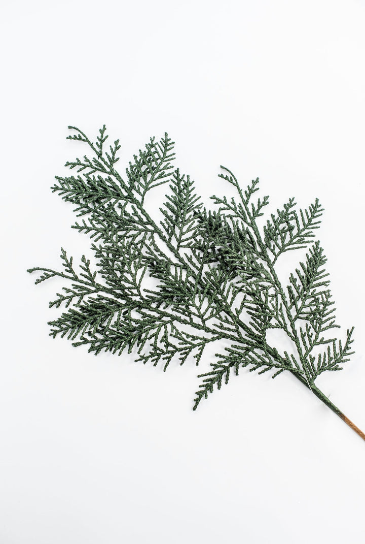 Dark Green Glitter Cedar Spray - Greenery Market86484DKGN