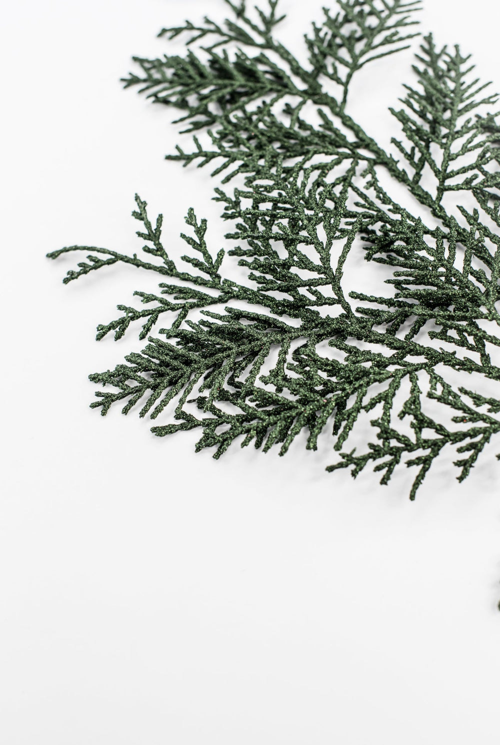 Dark Green Glitter Cedar Spray - Greenery Market86484DKGN