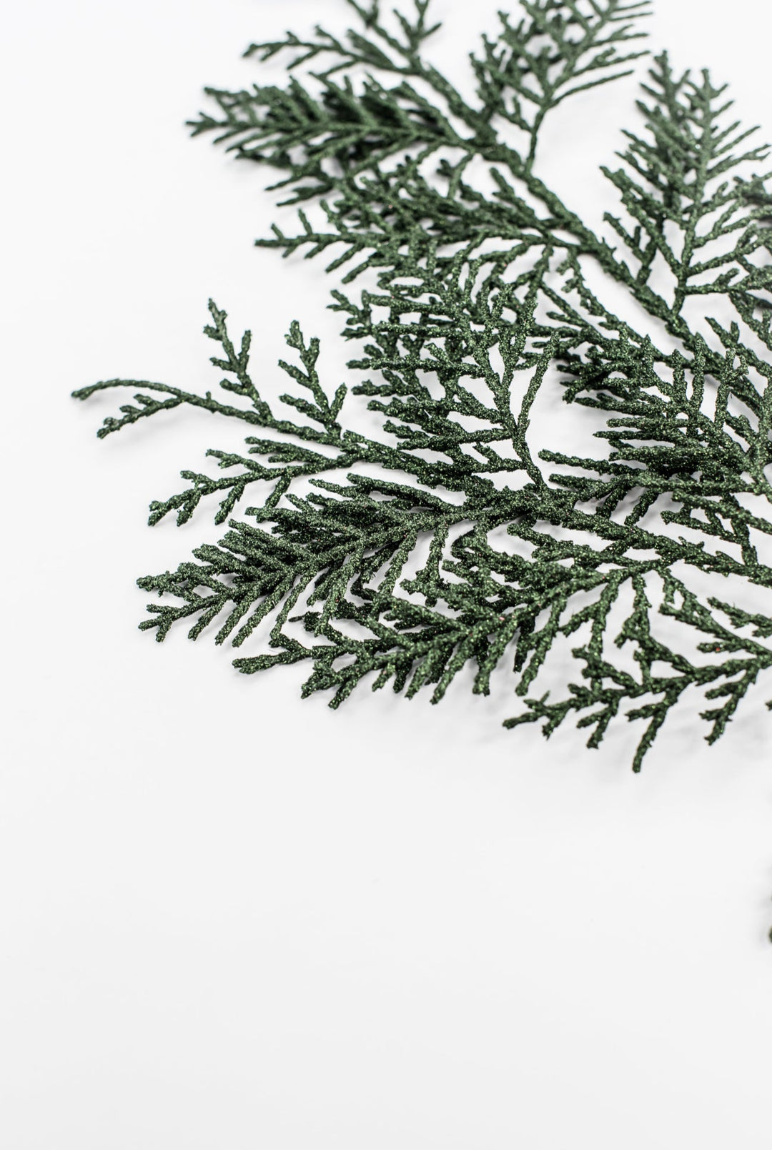 Dark Green Glitter Cedar Spray - Greenery Market86484DKGN