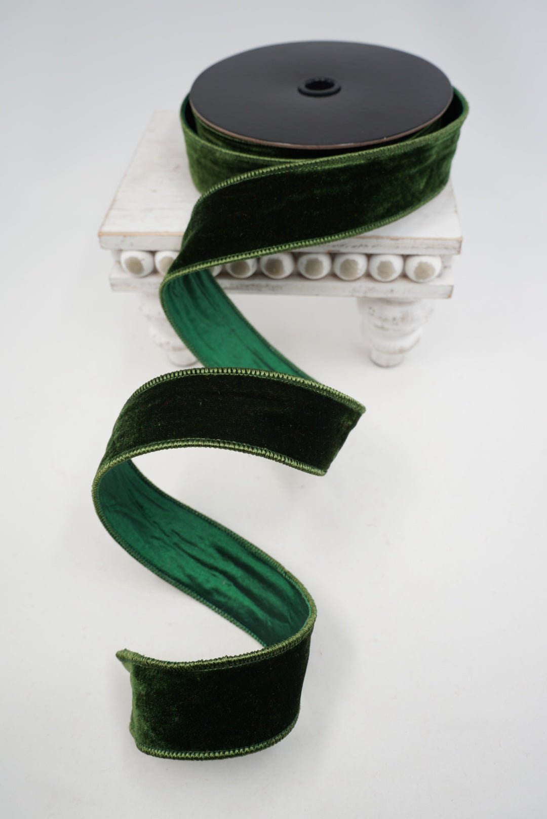 Dark Green Premier Velvet Ribbon - 1.5" - Greenery MarketRibbon259925