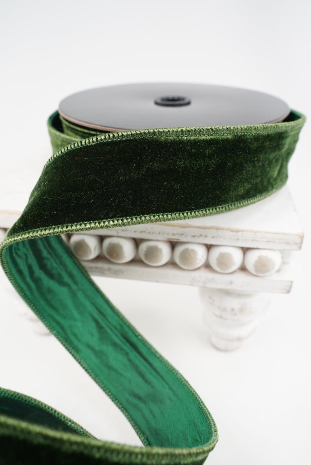Dark Green Premier Velvet Ribbon - 1.5" - Greenery MarketRibbon259925