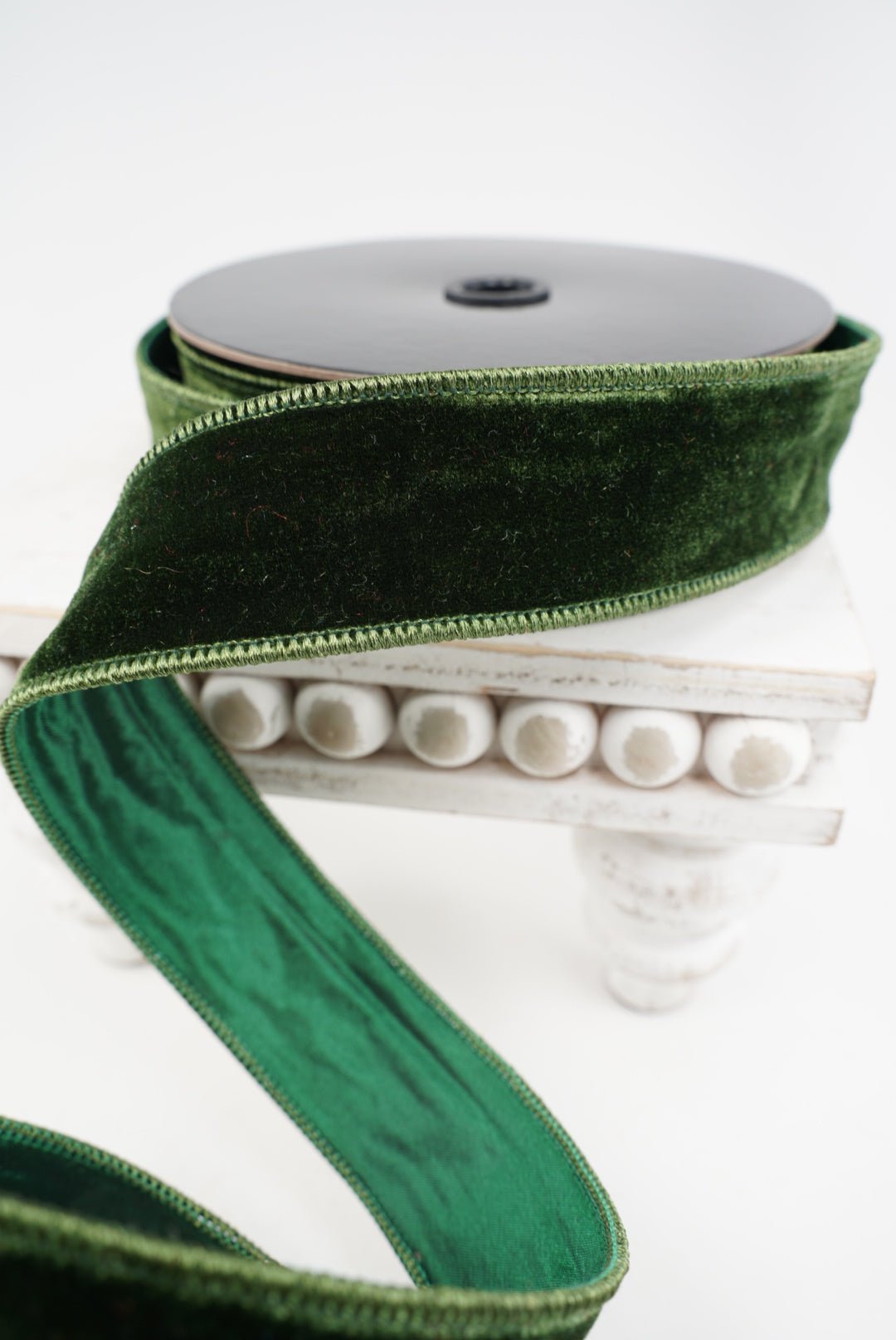 Dark Green Premier Velvet Ribbon - 1.5" - Greenery MarketRibbon259925