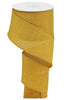 Dark mustard yellow wired ribbon, 2.5" - Greenery MarketWired ribbonRG1279F4