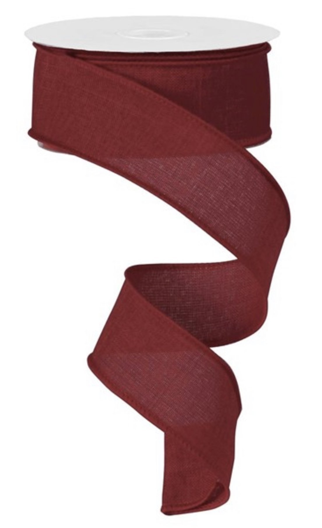Deep red / burgundy Solid 1.5” wired ribbon - Greenery MarketWired ribbonRG127805
