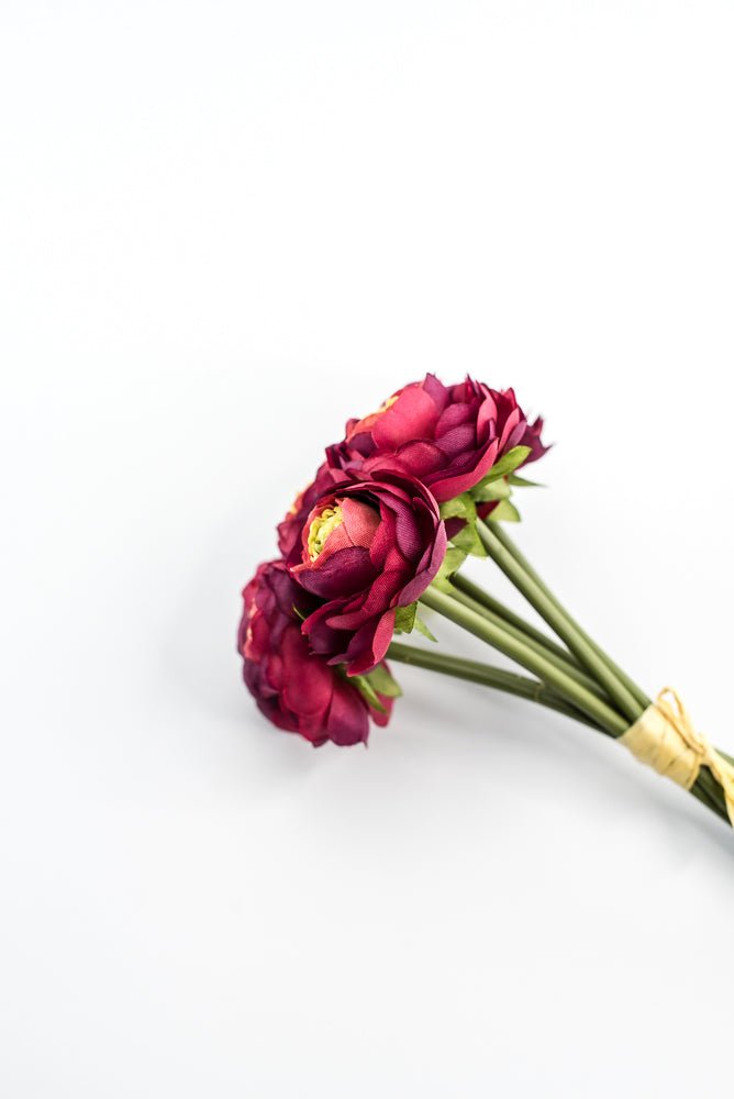 Deep Indigo Ranunculus Deep Red Ranunculus Bundle - Greenery Market