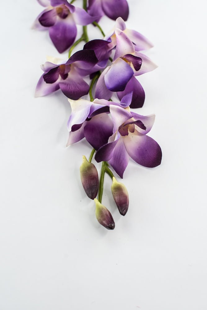 Dendrobium orchid Flower spray - purple - Greenery MarketArtificial Flora2230092PP