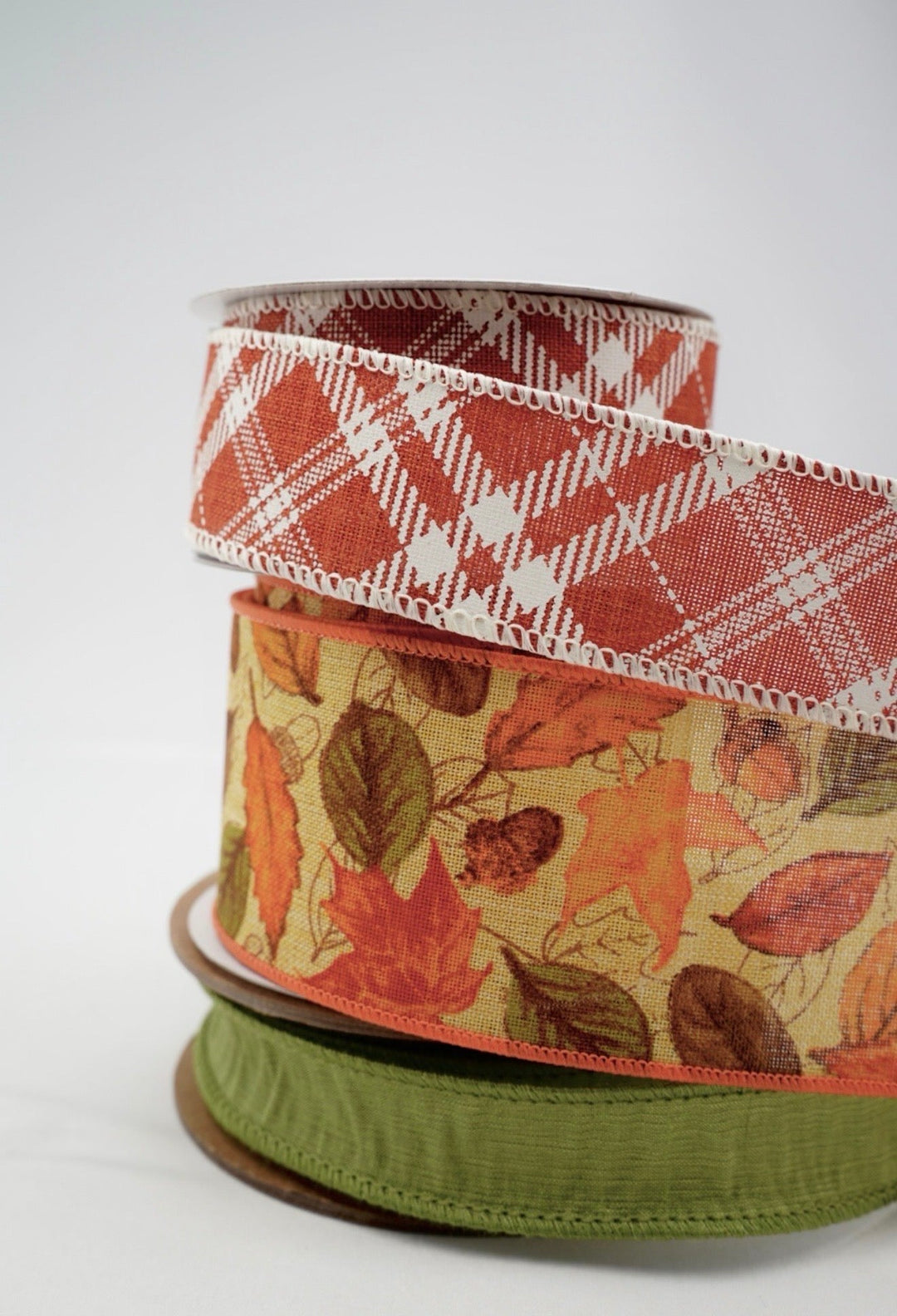 DIY Bow Making Bundle - Autumn Leaves - Greenery MarketRibbons & TrimLeafX3