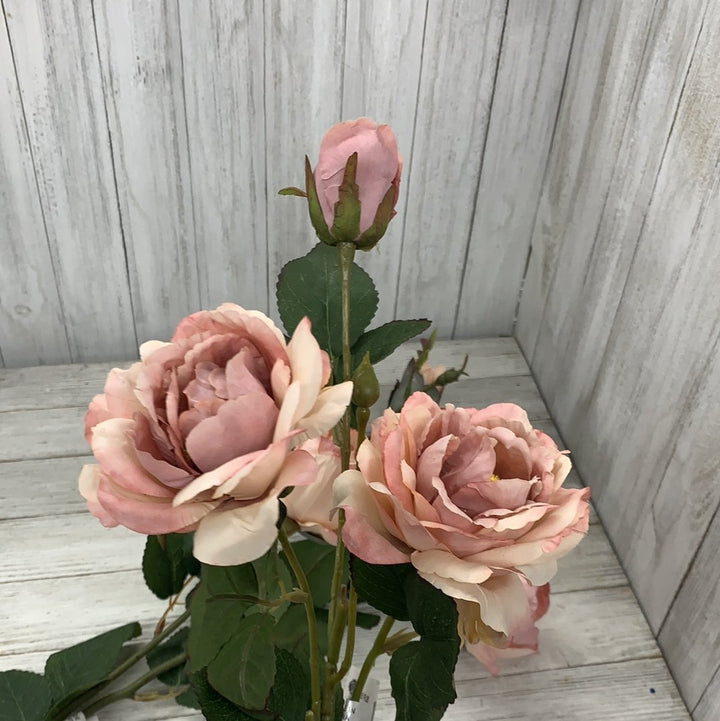 Dusty Blush mauve rose spray - Greenery Marketartificial flowers25845