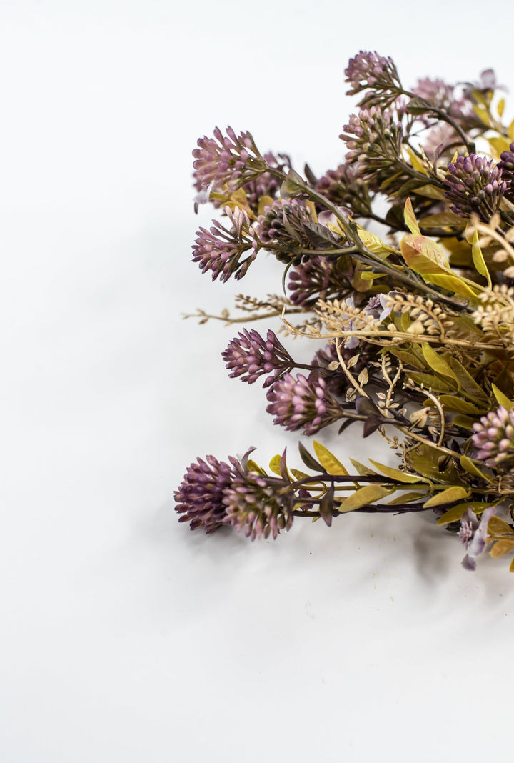 Dusty Lavender Mixed Plastic Leaf Ball - Greenery Market85336-LV