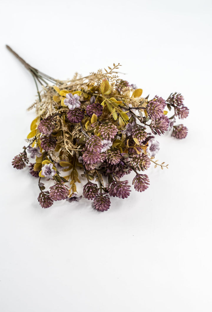 Dusty Lavender Mixed Plastic Leaf Ball - Greenery Market85336-LV