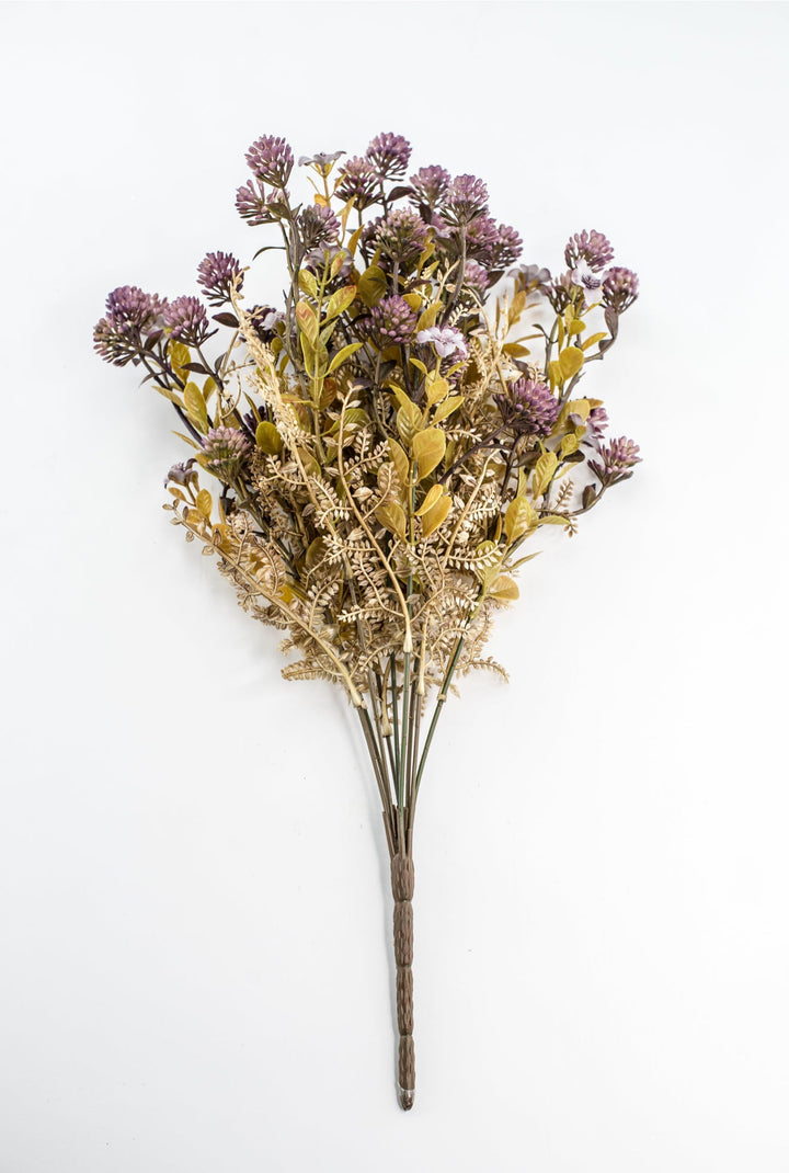 Dusty Lavender Mixed Plastic Leaf Ball - Greenery Market85336-LV