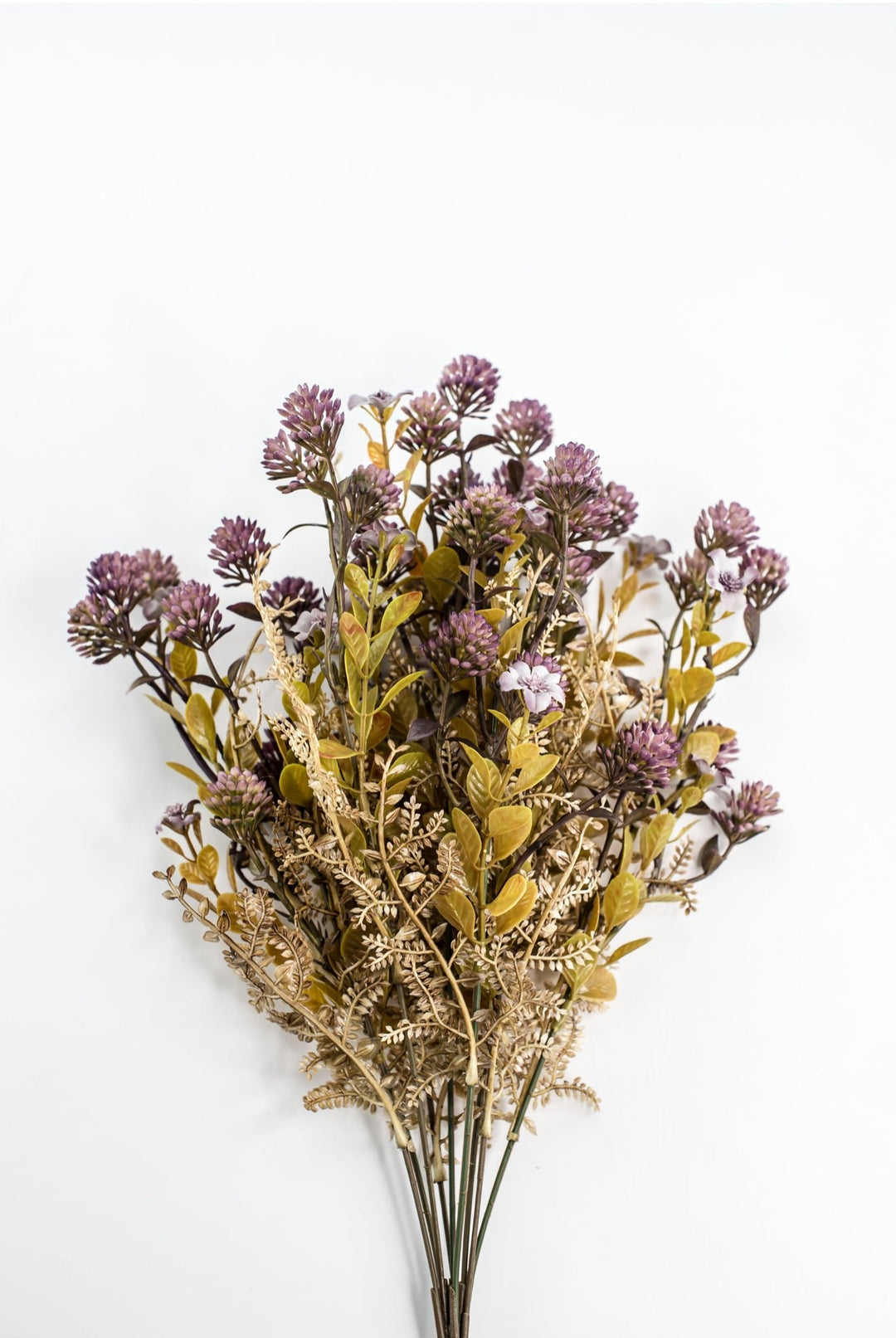 Dusty Lavender Mixed Plastic Leaf Ball - Greenery Market85336-LV